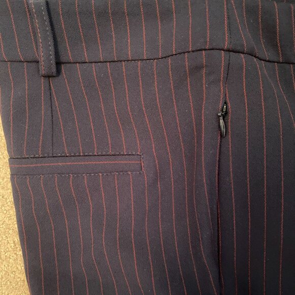 Laurél Dress Pants in Dark Blue with Red Stripe Size 8 - Picture 1 of 8
